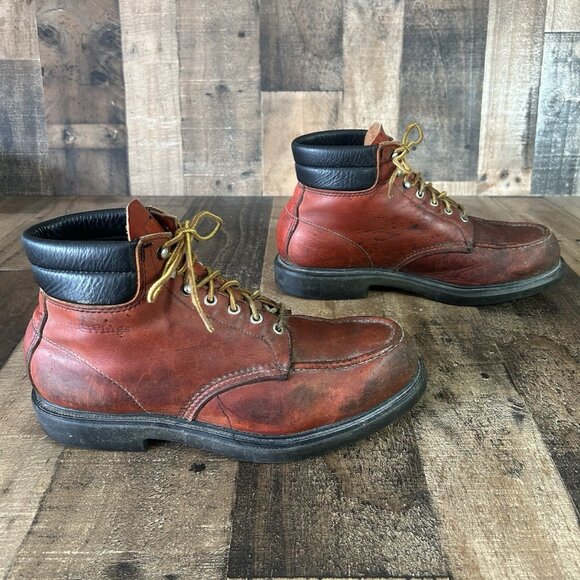 Red Wing 204 Vintage Plain Toe Supersole Work Boots Mens 11.5 D - Picture 11 of 12